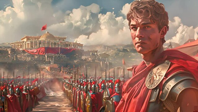 The great army of the Roman Empire,generative ai