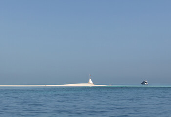 Jarada island, an island that disappears during the high tide and reappears when it's low tide,...