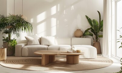 A serene living room in Japanese style