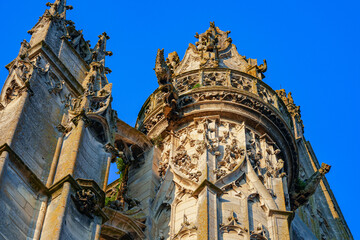 Senlis Cathedral in the capital of Oise in Picardy, North of France