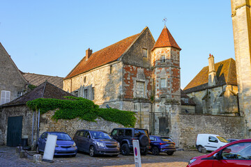 Old stately home in the medieval city center of Senlis in Oise, Picardie, France