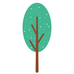 Cute  Tree Illustration