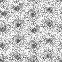 Abstract floral background. Coloring page for adults and children.
