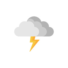 
 icon Thunderclouds,storm,isolated icon on white background, suitable for websites, blogs, logos, graphic design, social media, UI, mobile apps.
