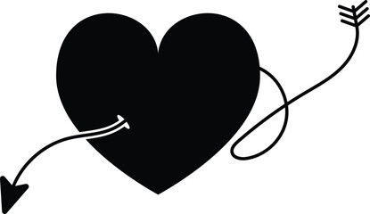 Heart icon collection. Vector Illustration.