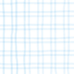 Light Blue Plaid Hand Drawn Background Overlay