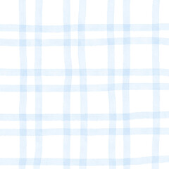 Light Blue Plaid Hand Drawn Background Pattern Overlay