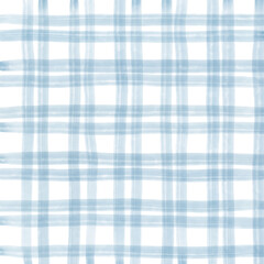 Light Blue Plaid Hand Drawn Background Overlay