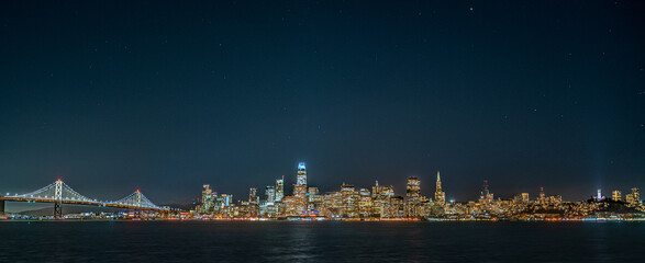 San Francisco night panorama