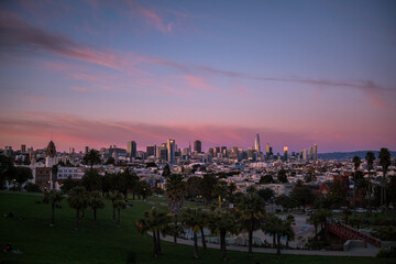 San Francisco Dolores Park evening