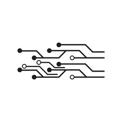 Circuit logo vector element symbol and design