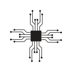 Circuit logo vector element symbol and design