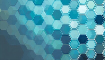 Obraz na płótnie Canvas blue hexagon background