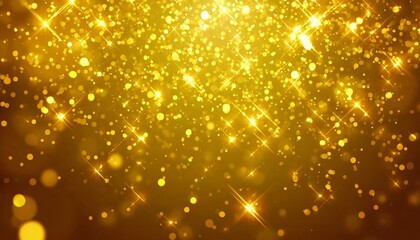 golden christmas particles and sprinkles for a holiday celebration like christmas or new year shiny golden lights wallpaper background for ads or gifts wrap and web design