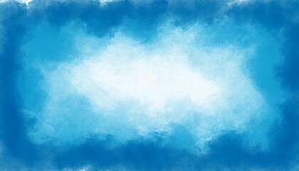 light blue background with dark blue border texture soft cloudy texture with white center sky or heaven banner