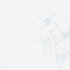 Delicate watercolor botanical digital paper floral - 763544034