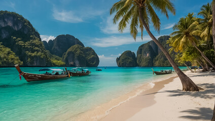 beautiful beach in Thailand travel