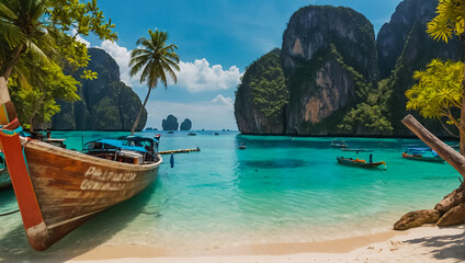 beautiful beach in Thailand