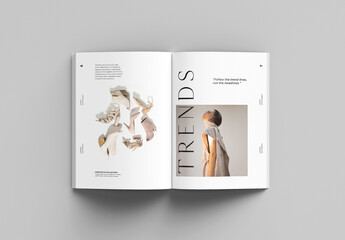 A4 Open Magazine Mockup