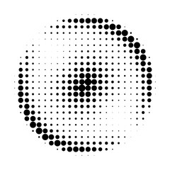 Abstract grunge grid polka dot halftone background pattern. Spotted black and white line illustration . Vector illustration