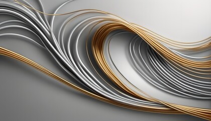 Luxury texture golden silver elegant art illustration backdrop, Ai generated