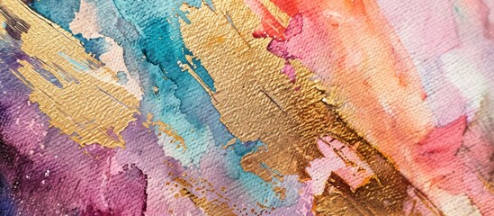 abstract rough gold art painting texture