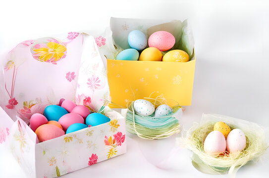 Easter present with decoration