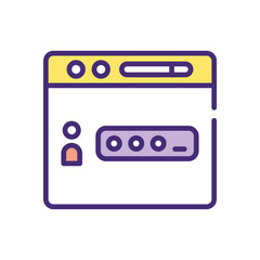 Log In Monetization  icon design