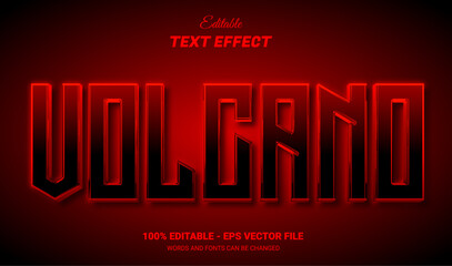 volcano editable text effect © Riskidesign