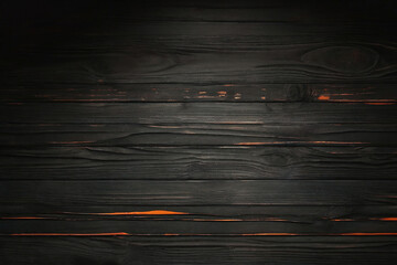 Black and Orange Dark wood wall wooden plank board texture background with grains and structures