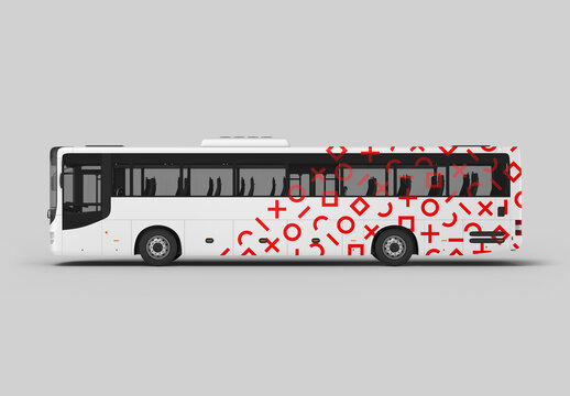 Public Transport Bus Mockup