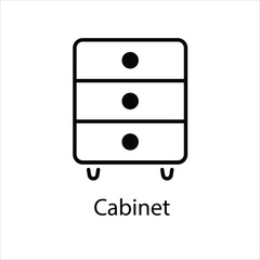 Cabinet vector icon