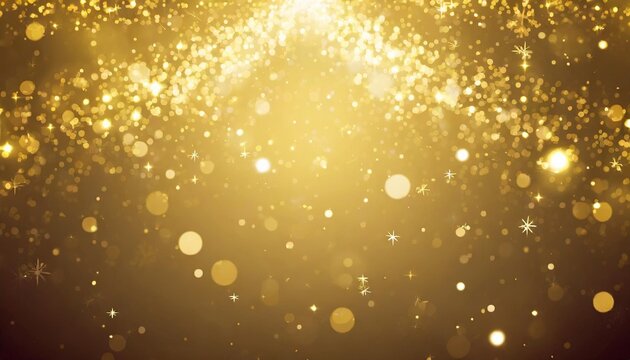 golden christmas particles and sprinkles for a holiday celebration like christmas or new year shiny golden lights wallpaper background for ads or gifts wrap and web design
