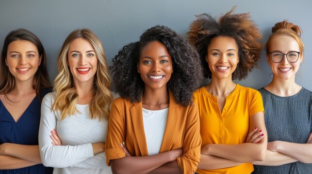 Diverse Group of Employees Collaborating in a Multicultural Workplace for Recruitment and Inclusion Generative AI