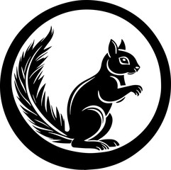 Squirrel icon on a white background