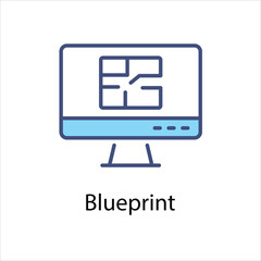 Blueprint  vector icon