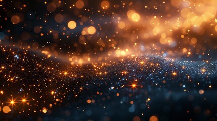 Fototapeta premium Sparkling Silver and Gold Abstract Background with Sharp Focus Generative AI