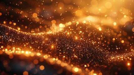 Fototapeta premium Sparkling Silver and Gold Abstract Background with Sharp Focus Generative AI