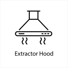 Extractor Hood vector icon
