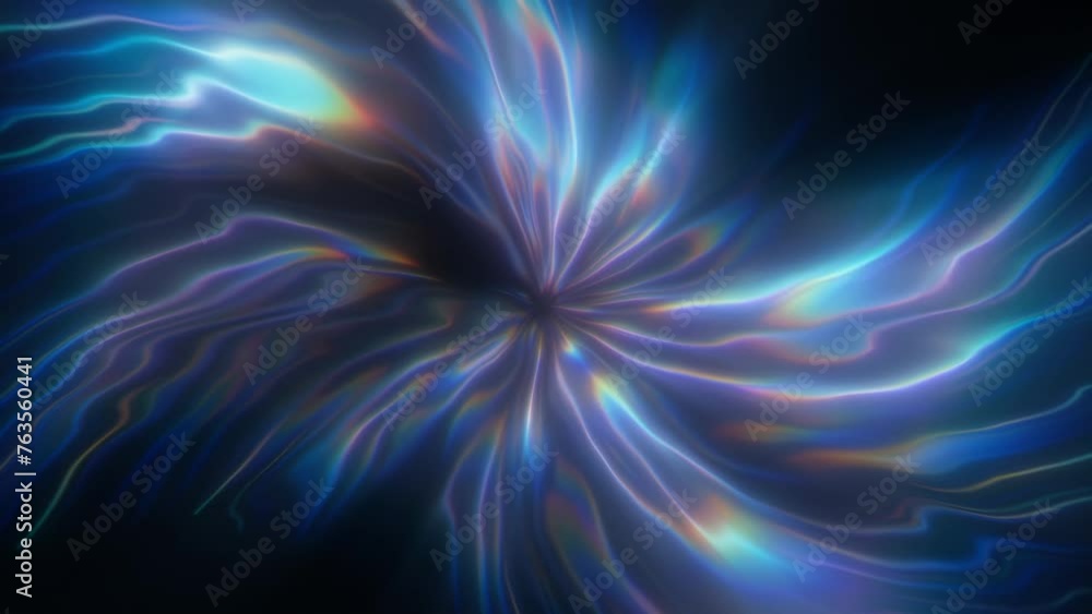 Poster abstract background 4k. a bright vortex on a black background. concept of space - time. cool shiny g