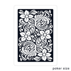 Back side of a playing card. Poker size