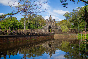 World Heritage Site of Angkorvat Temples in Cambodia