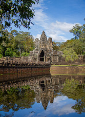 World Heritage Site of Angkorvat Temples in Cambodia