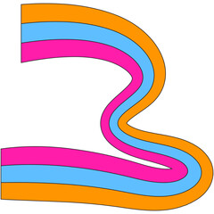 Psychedelic Retro Rainbow