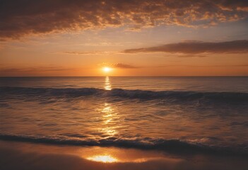 Fototapeta premium A Sunset over the sea