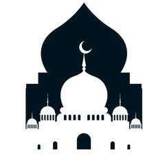 Mosque Silhouette Element