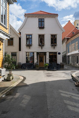 Wooden House in Bryggen in Bergen - 763567418
