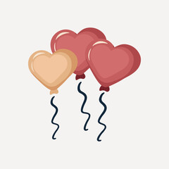 Birthday heart shape balloon