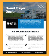 Transportation Flayer Design ।। For Free! 