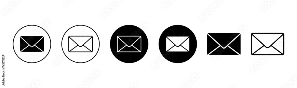 Poster mail icons set. email sign and symbol. e-mail icon. envelope vector icon.